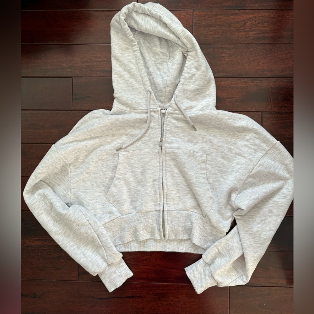 Cropped Zipup Sweatshirt